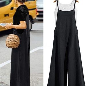 Black flowy jumpsuit/romper